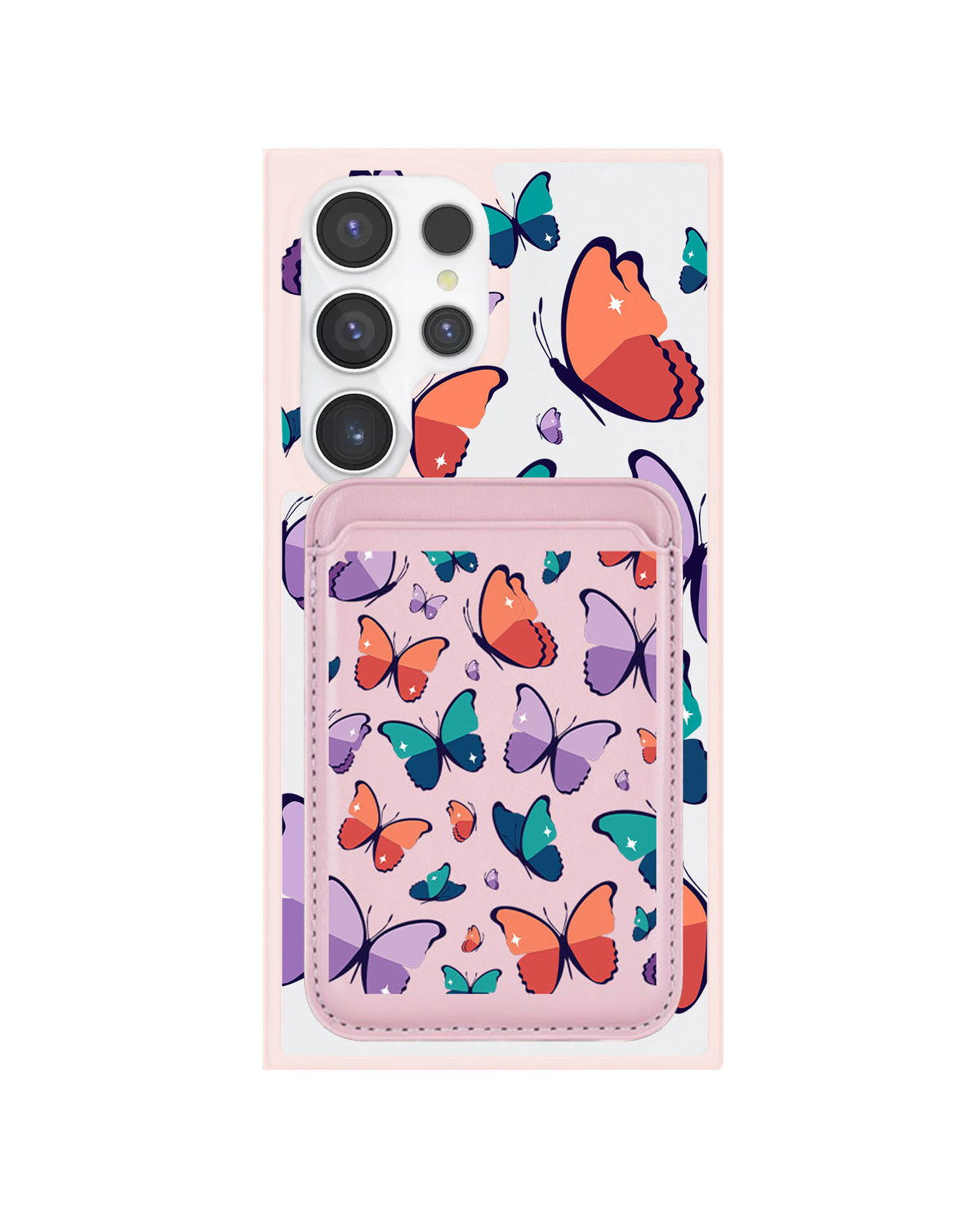 Android Magnetic Wallet Case - Butterfly