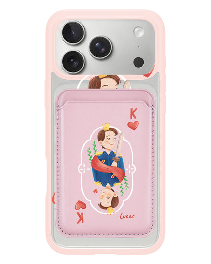 iPhone Magnetic Wallet Case - King (Couple Case)