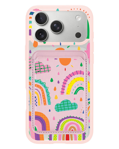 iPhone Magnetic Wallet Case - Rainbow