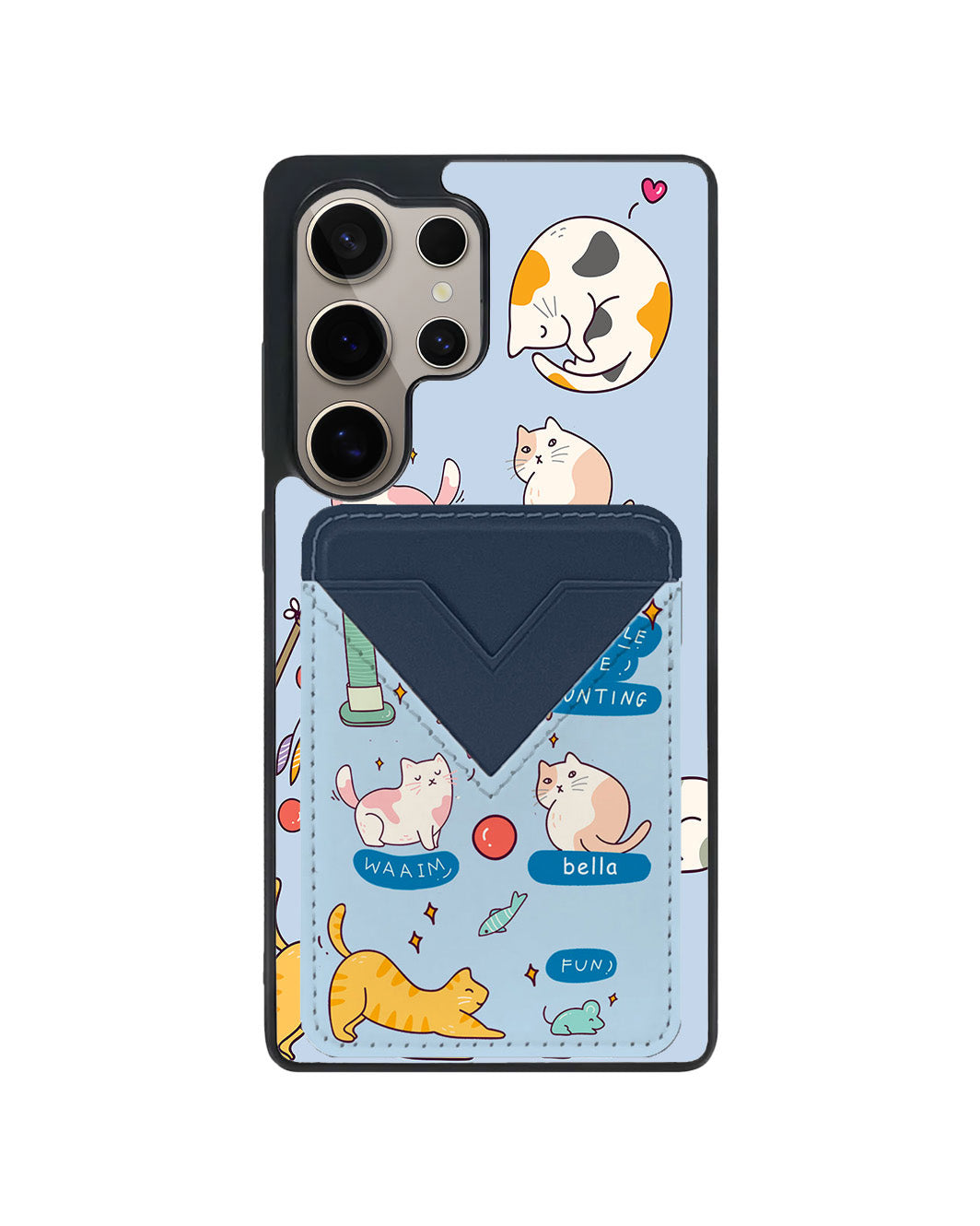 Android Avant Wallet Case - Playful Cat 2.0