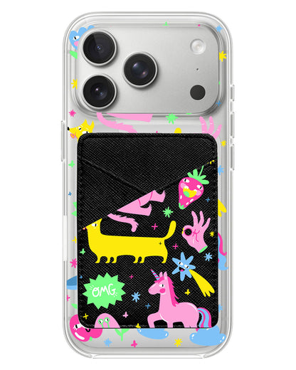 iPhone Phone Wallet Case - Monster Say Good Mood