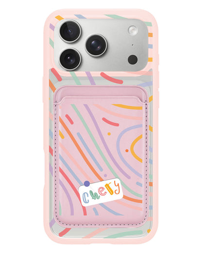 iPhone Magnetic Wallet Case - Doodle Monogram 2.0
