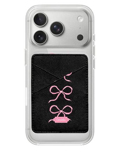 iPhone Phone Wallet Case - Coquette Triple Bow