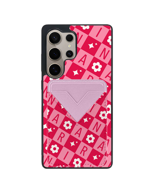 Android Avant Wallet Case - Flower Grid Monogram 1.0