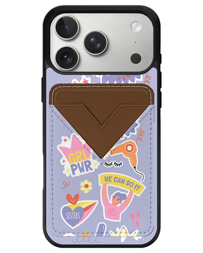 iPhone Avant Wallet Case - Girl Power Sticker Pack