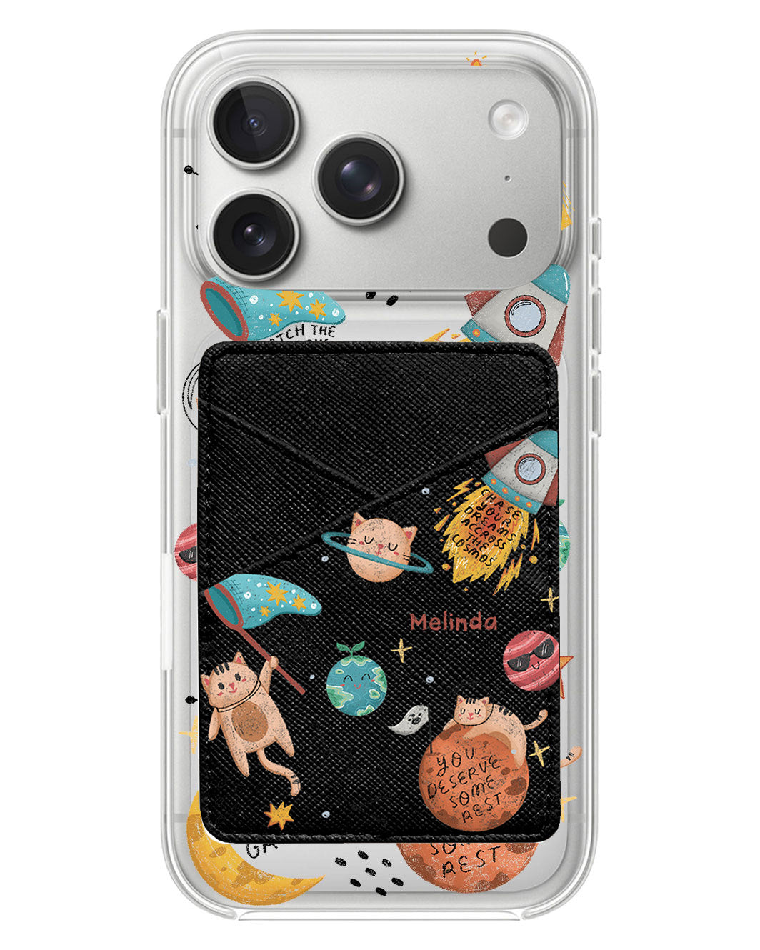 iPhone Phone Wallet Case - Spaceship