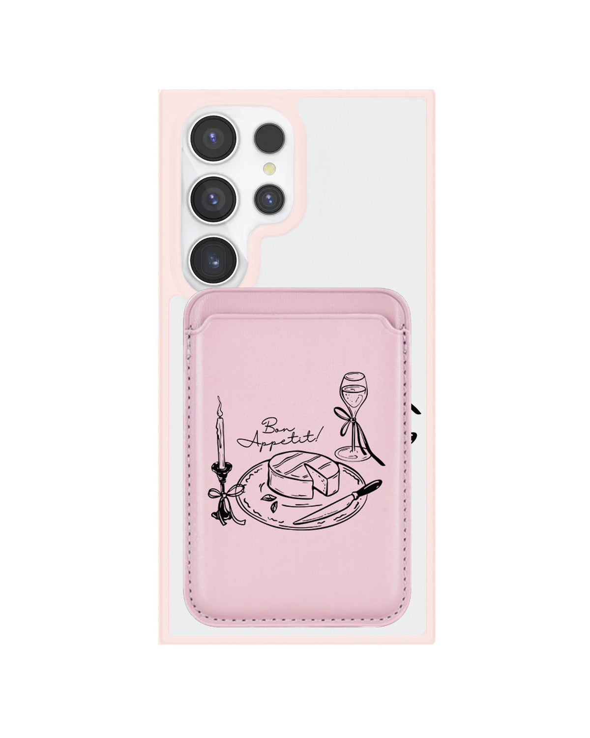Android Magnetic Wallet Case - Bon Appetit