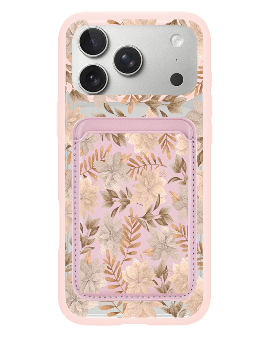 iPhone Magnetic Wallet Case - Rustic Lily