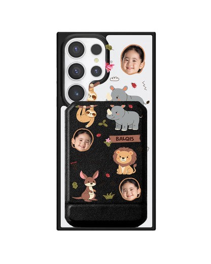 Android Magnetic Multifold Wallet - Face Grid Safari 3.0