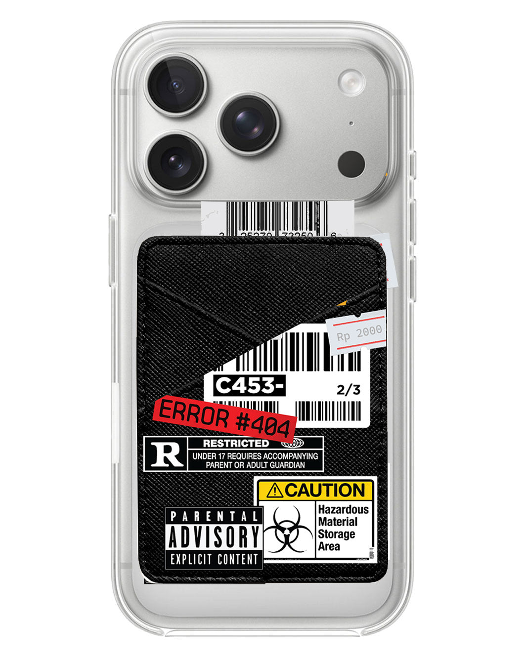 iPhone Phone Wallet Case - Label Sticker Pack