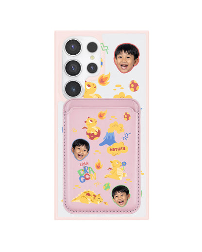Android Magnetic Wallet Case - Face Grid Little Dragon