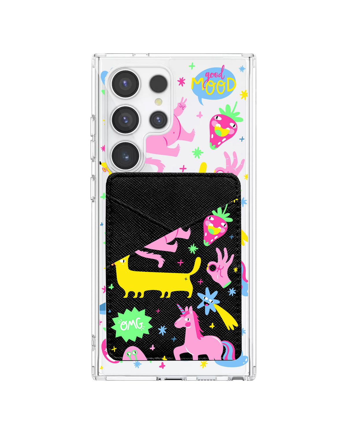 Android Phone Wallet Case - Monster say Good Mood