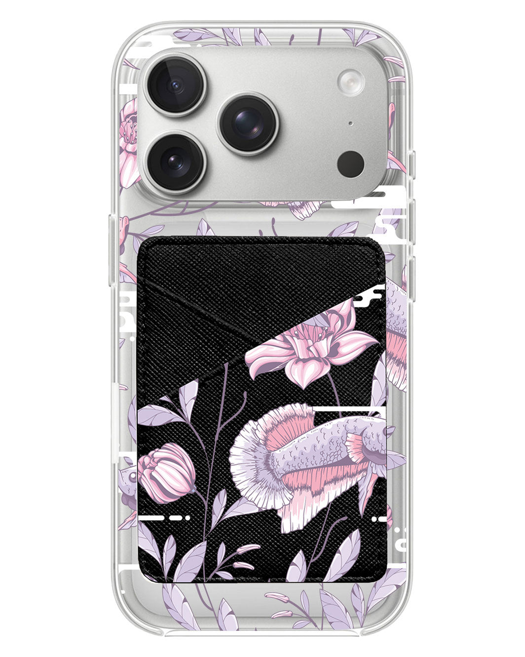iPhone Phone Wallet Case - Fish & Floral 1.0