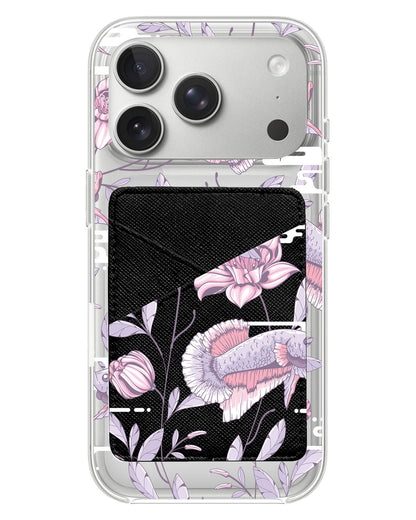 iPhone Phone Wallet Case - Fish & Floral 1.0