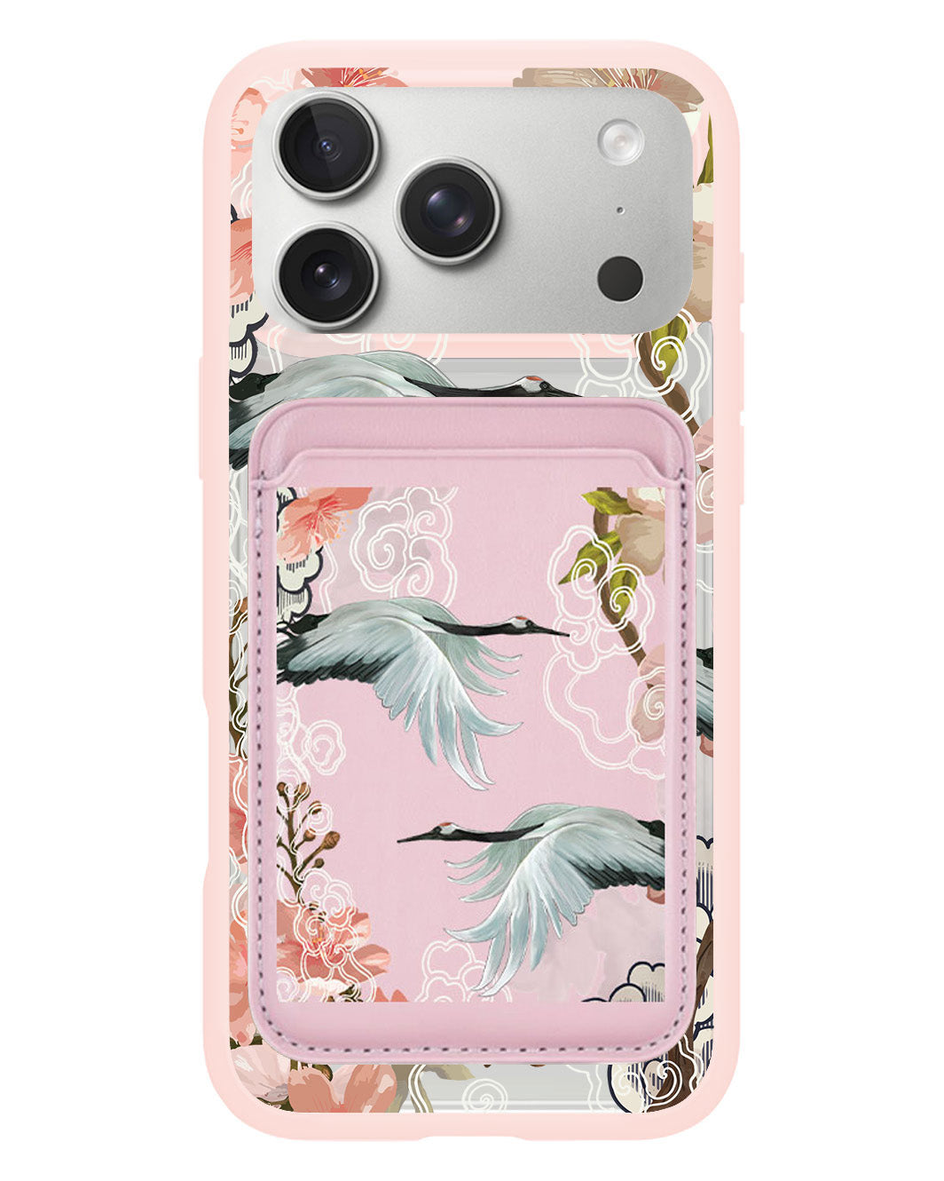iPhone Magnetic Wallet Case - Oil Painting Birds