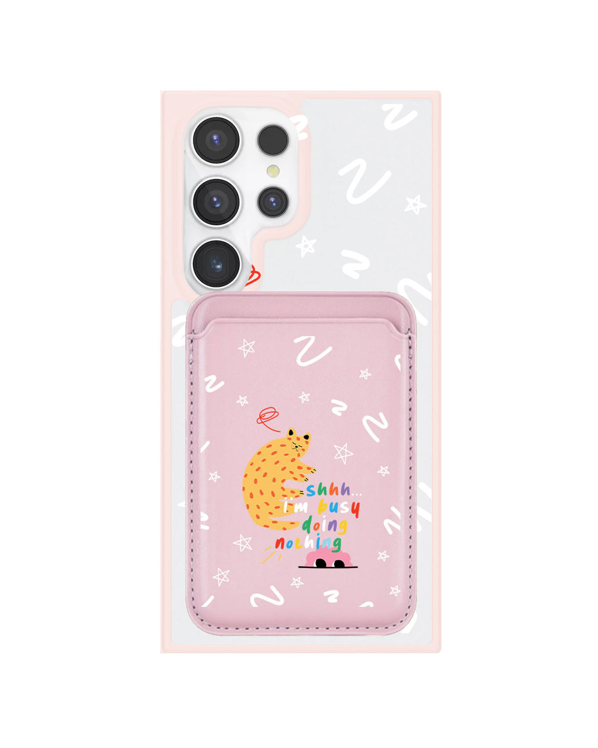Android Magnetic Wallet Case - Busy Doing Nothing