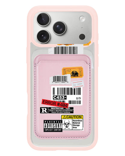 iPhone Magnetic Wallet Case - Label Sticker Pack