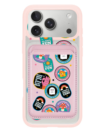 iPhone Magnetic Wallet Case - Monster Sticker Pack