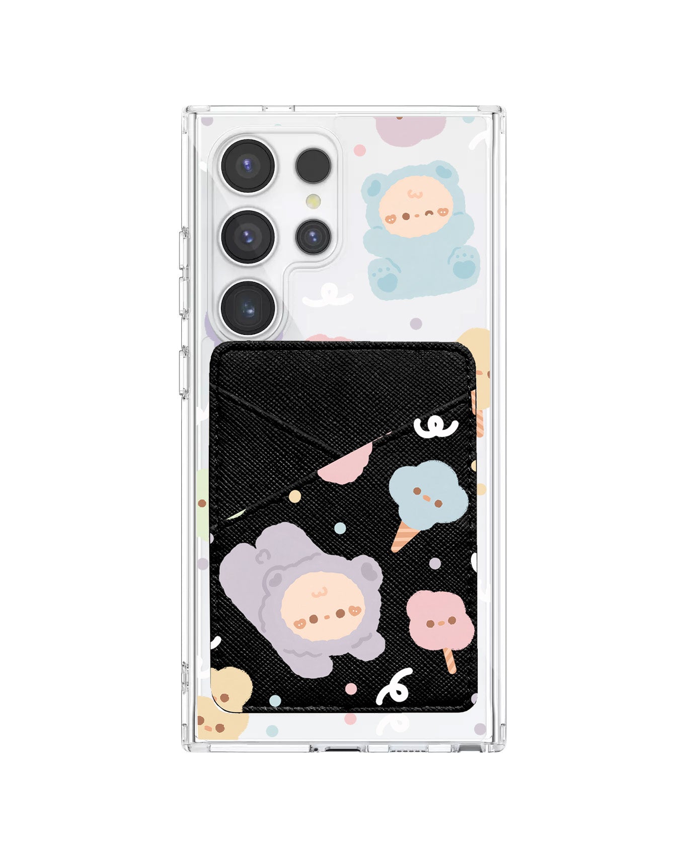 Android Phone Wallet Case - Cotton Teddy