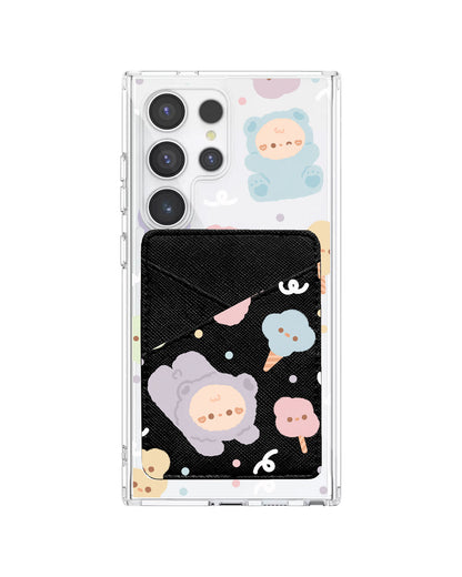 Android Phone Wallet Case - Cotton Teddy