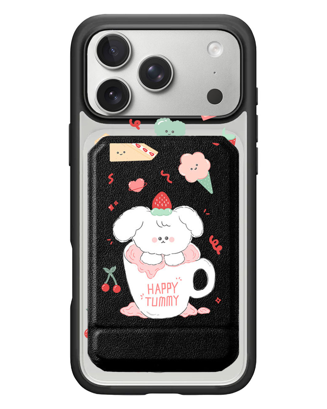 iPhone Magnetic Multifold Wallet - Happy Tummy