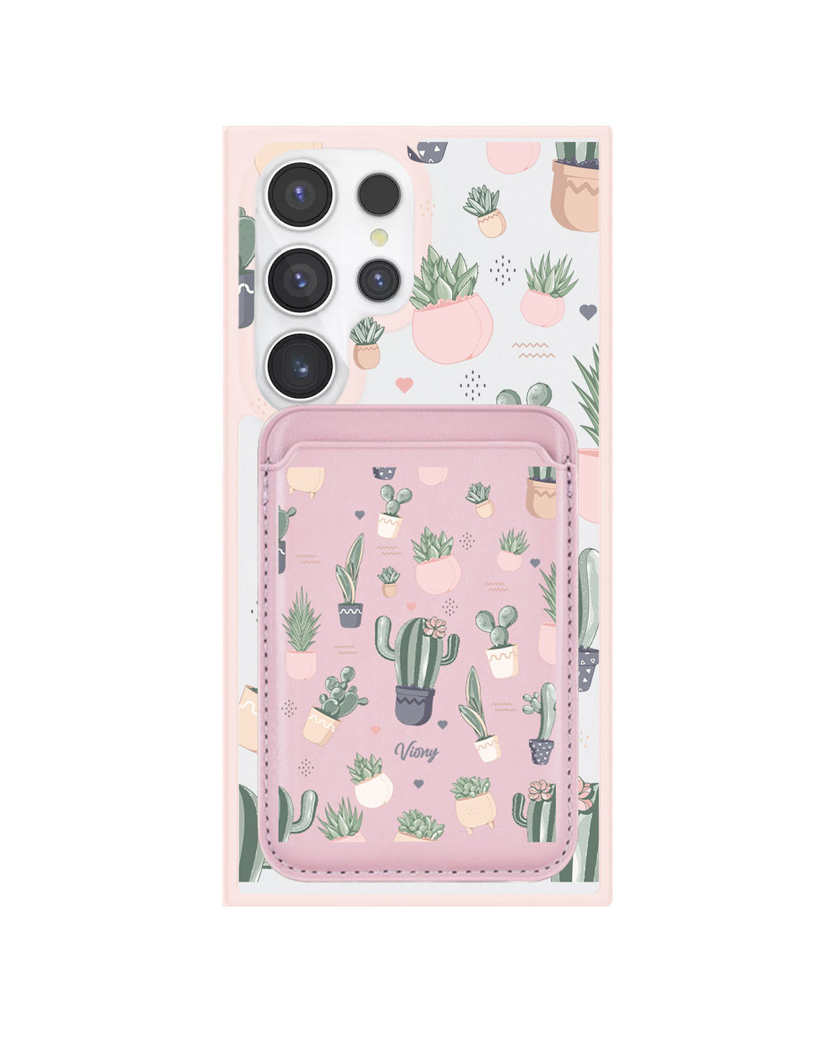 Android Magnetic Wallet Case - Cactus 2.0