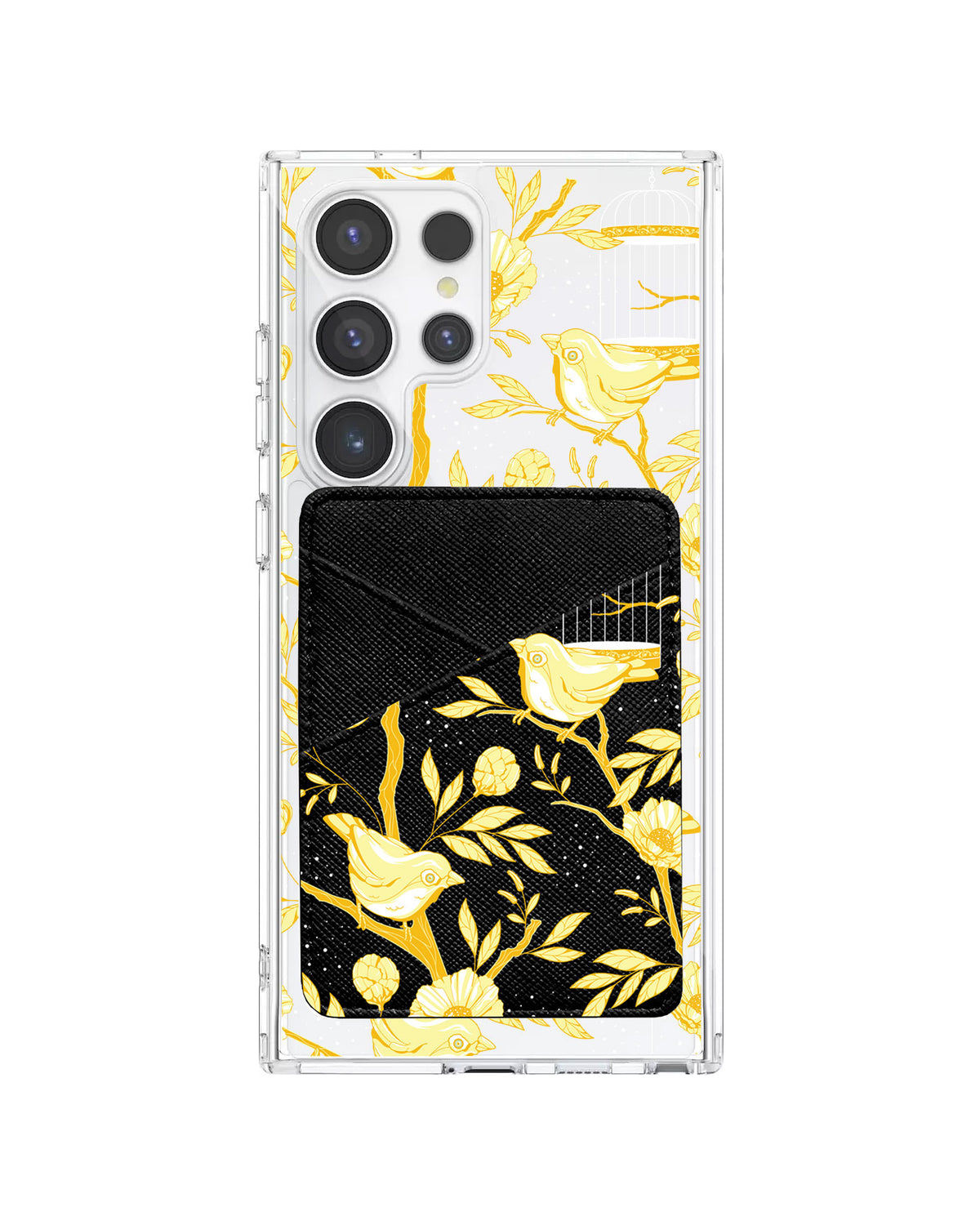 Android Phone Wallet Case - Lovebird Monochrome 2.0