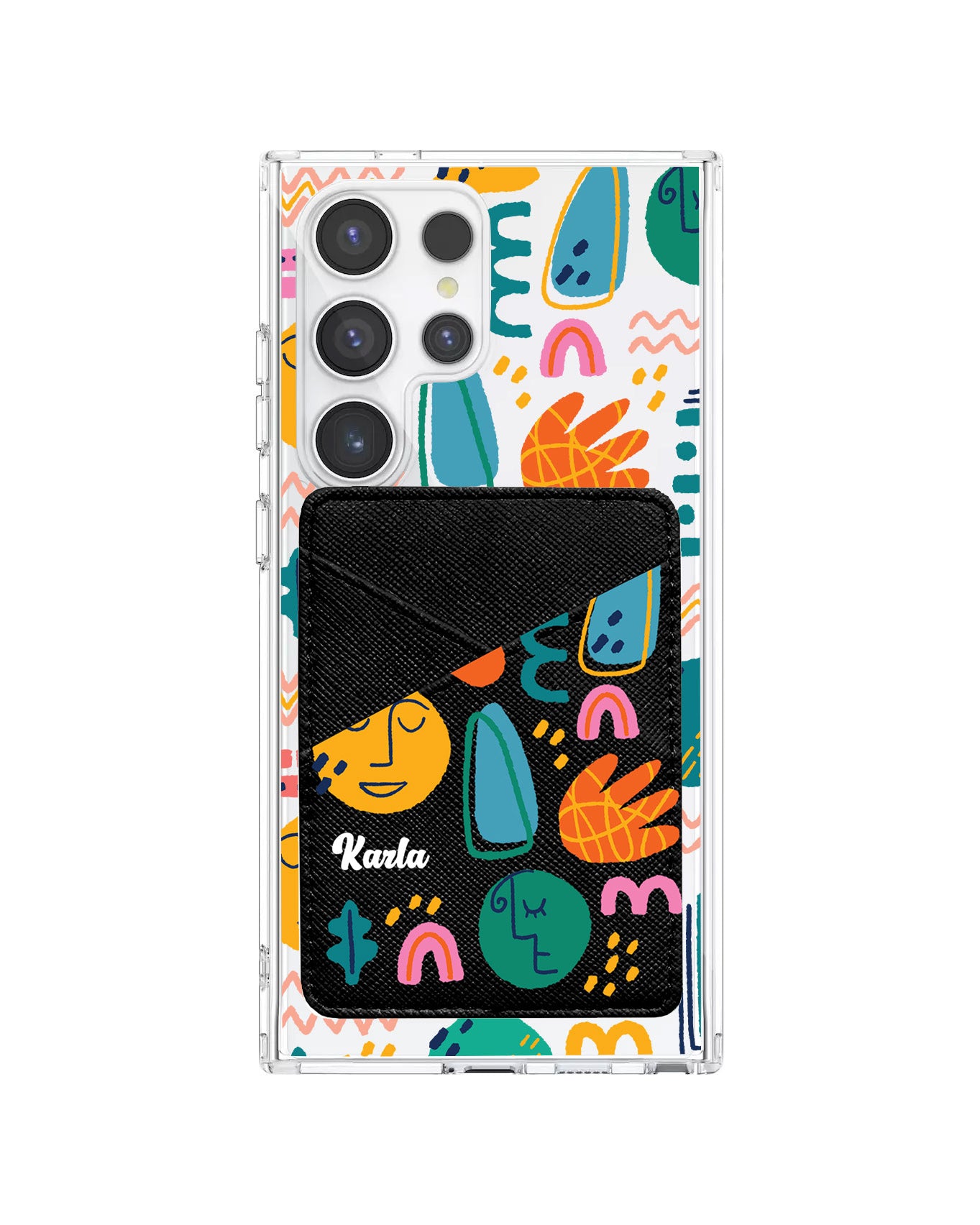 Android Phone Wallet Case - Silent Art