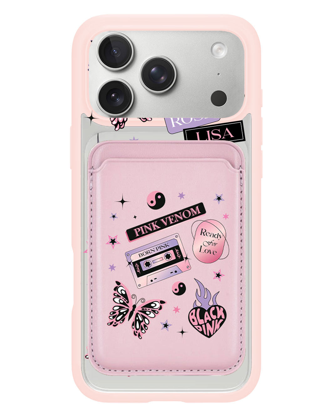 iPhone Magnetic Wallet Case - Blackpink Born Pink