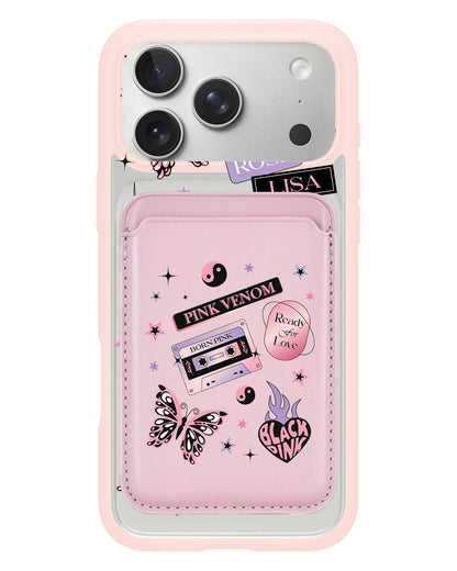 iPhone Magnetic Wallet Case - Blackpink Born Pink