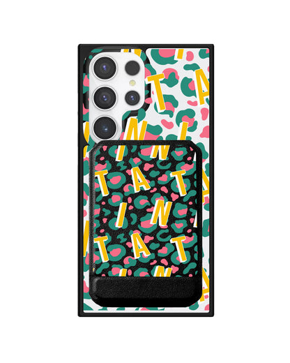Android Magnetic Multifold Wallet - Leopard Monogram 4.0