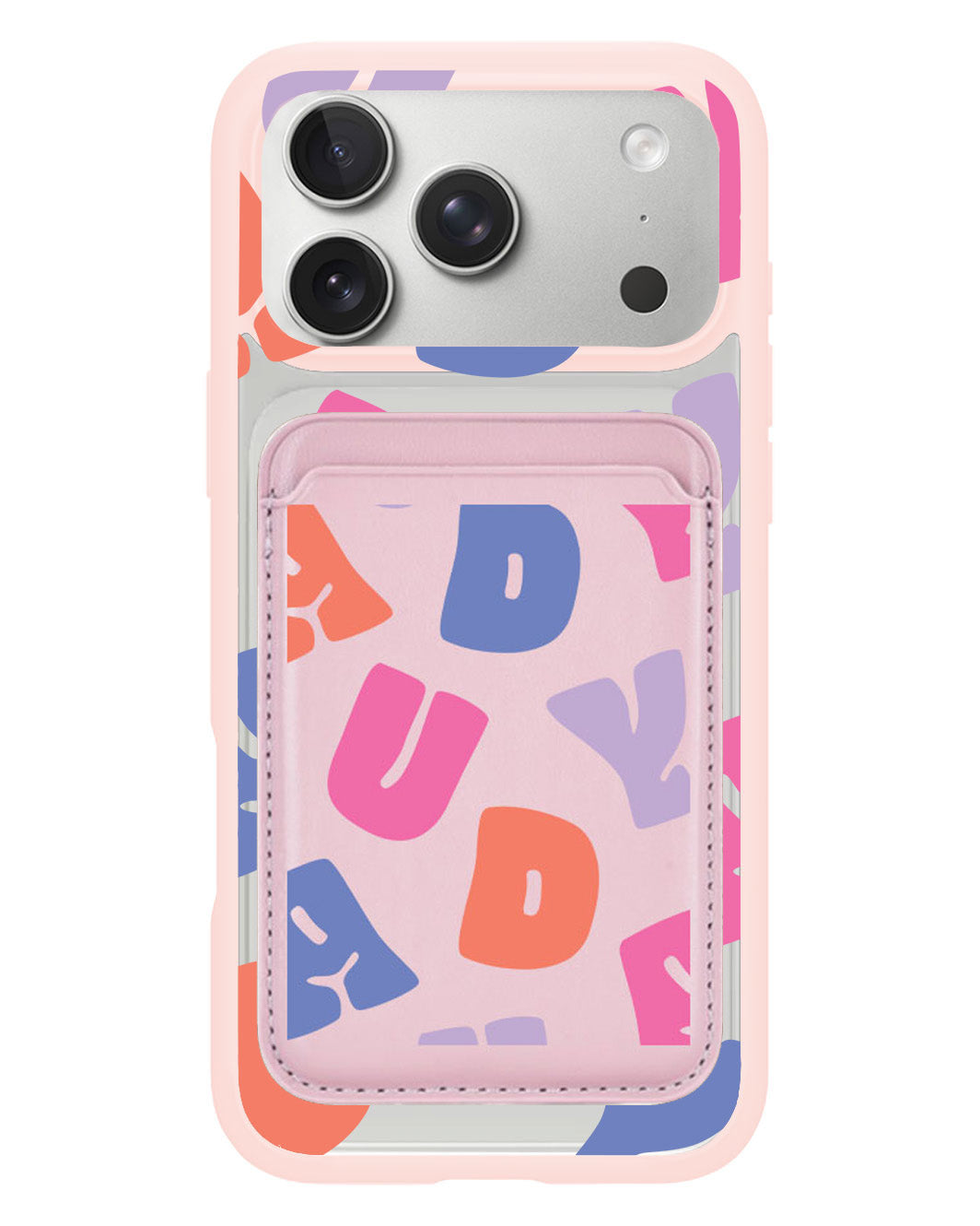 iPhone Magnetic Wallet Case - Chubby Monogram