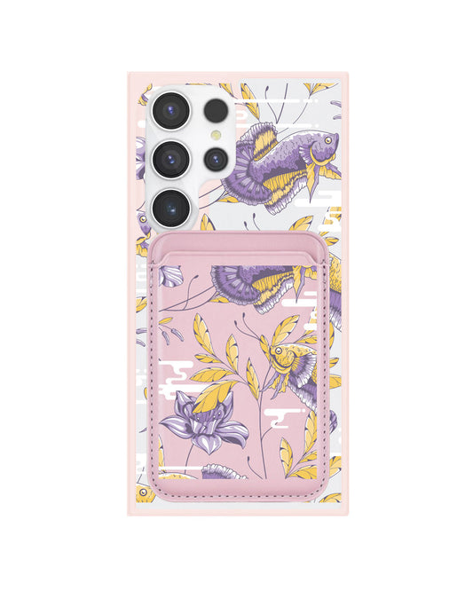 Android Magnetic Wallet Case - Fish & Floral 5.0