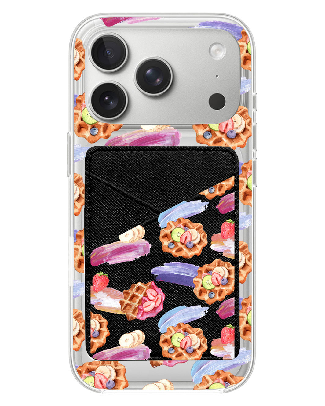 iPhone Phone Wallet Case - Waffles