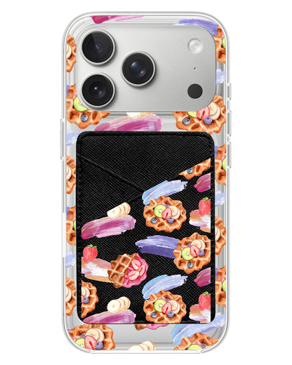 iPhone Phone Wallet Case - Waffles