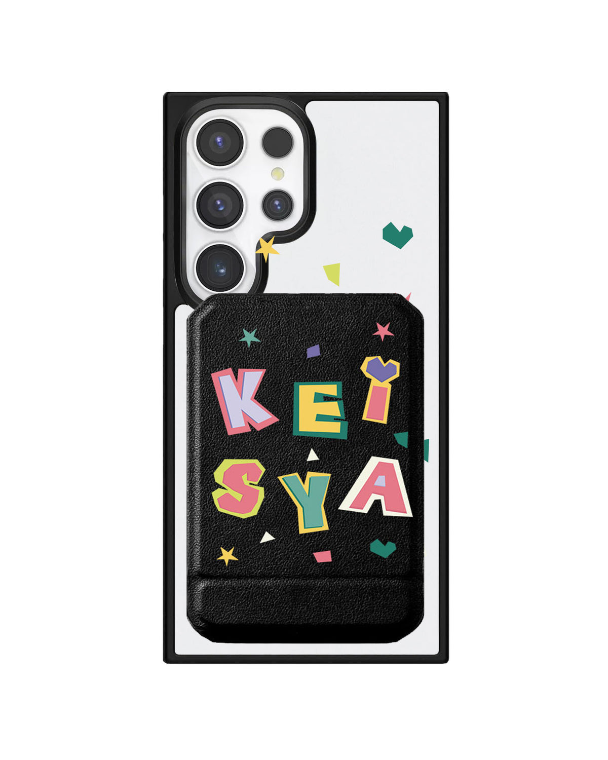 Android Magnetic Multifold Wallet - Adorable Monogram 4.0