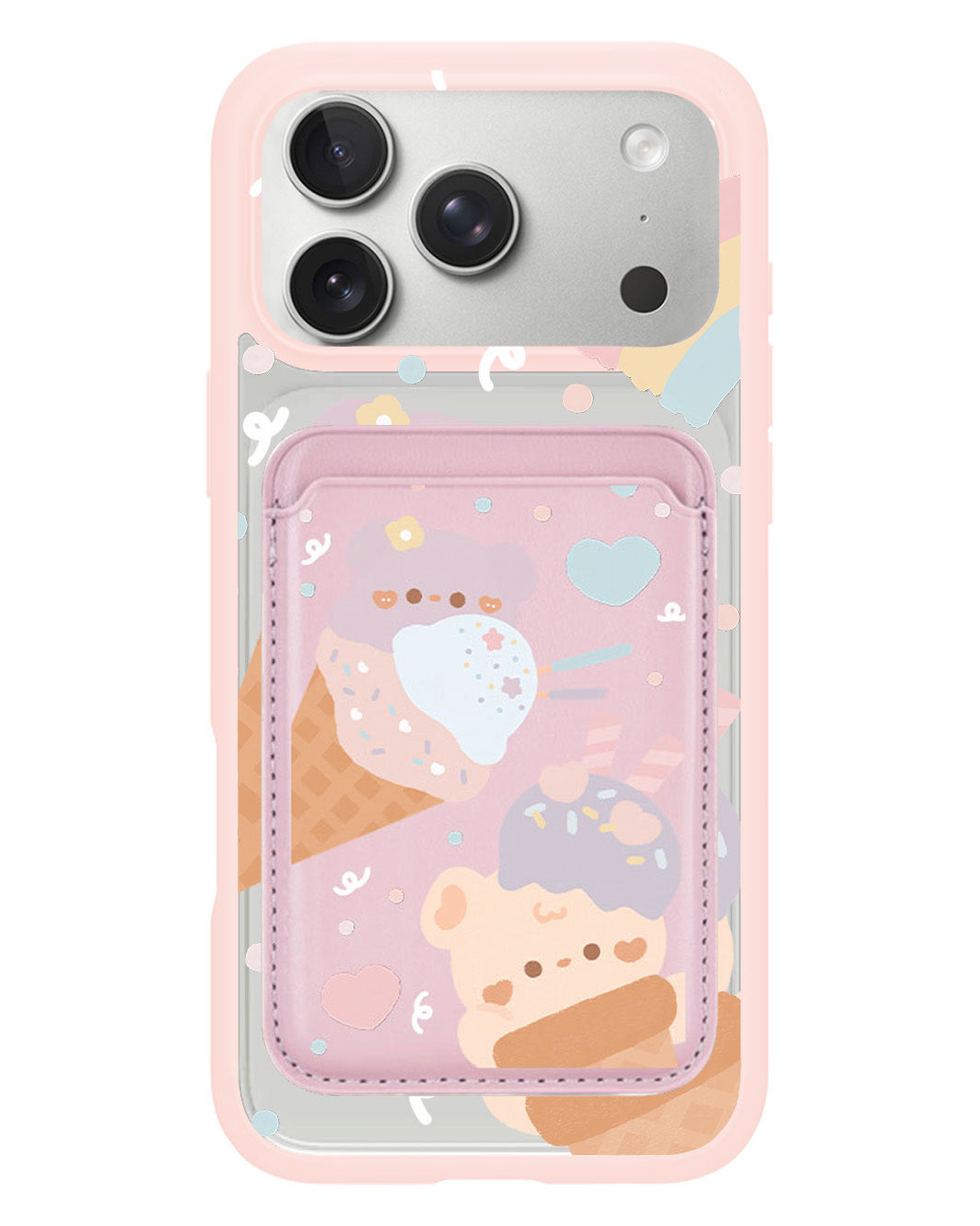 iPhone Magnetic Wallet Case - Ice Cream for Teddy