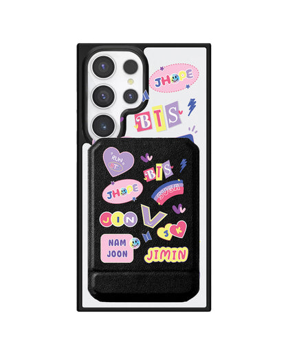 Android Magnetic Multifold Wallet - BTS Members