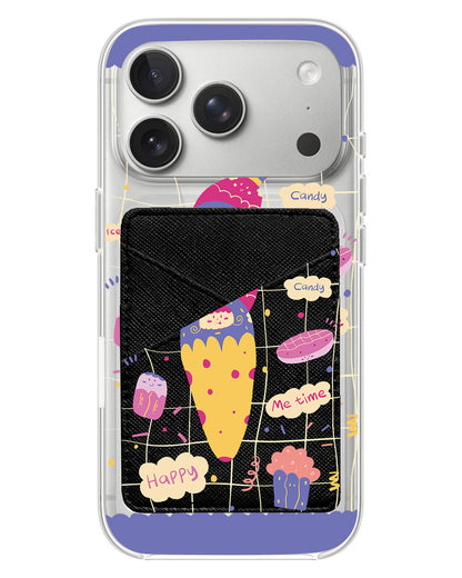 iPhone Phone Wallet Case - Candy Doodle