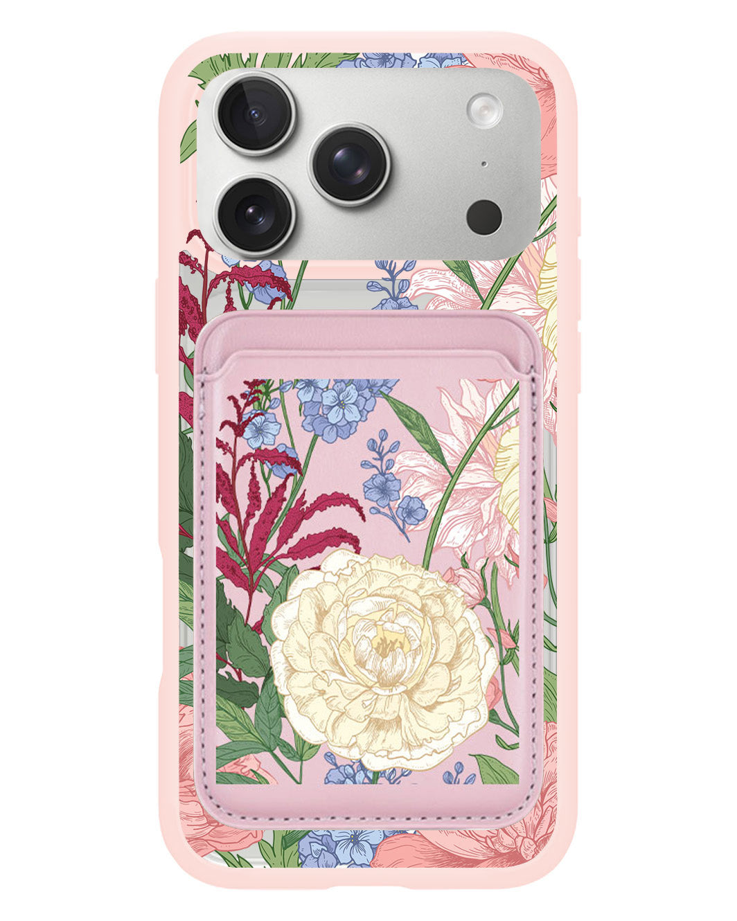 iPhone Magnetic Wallet Case - July Delphinium