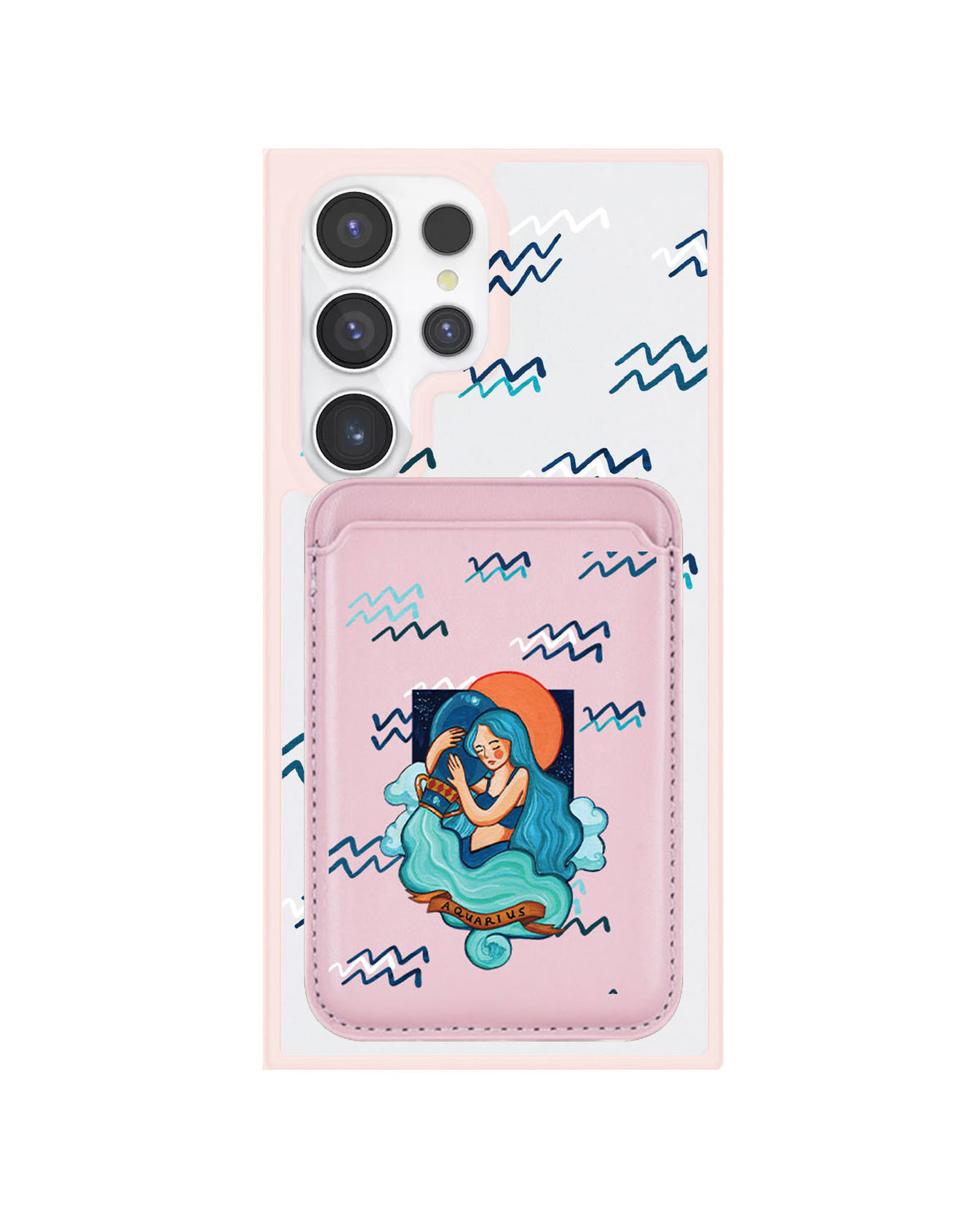 Android Magnetic Wallet Case - Aquarius