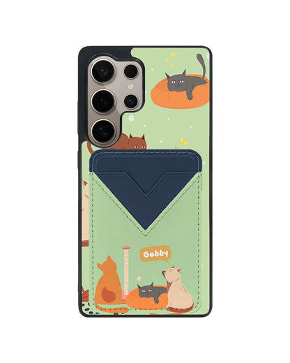 Android Avant Wallet Case - Playful Cat