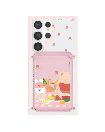 Android Magnetic Wallet Case - Picnic Pink