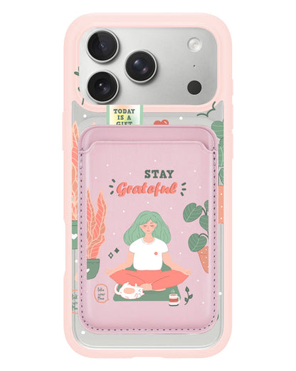 iPhone Magnetic Wallet Case - Grateful