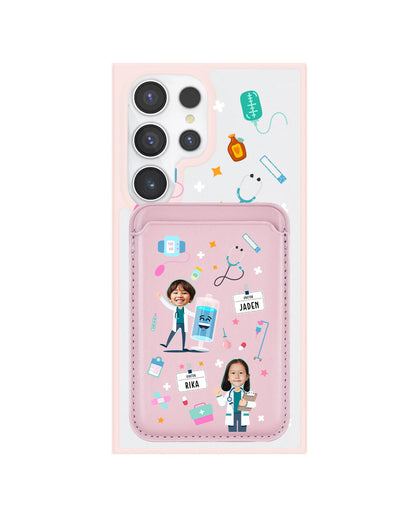 Android Magnetic Wallet Case - Face Grid Dream Doctor