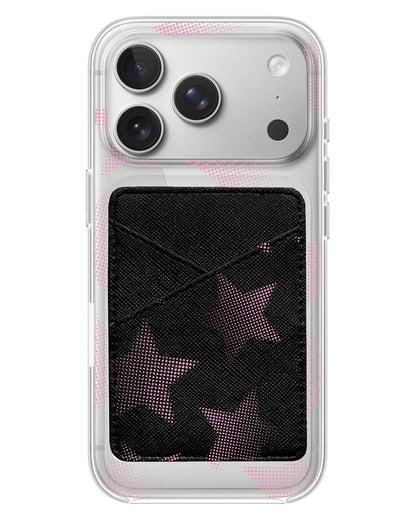 iPhone Phone Wallet Case - Pink Star