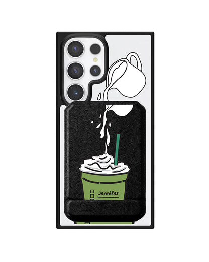 Android Magnetic Multifold Wallet - Matcha Frappe