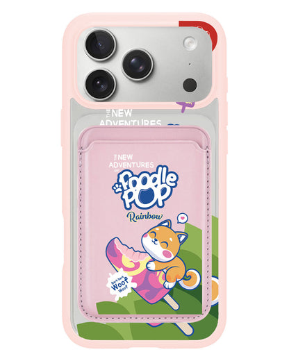 iPhone Magnetic Wallet Case - Poodle Pop