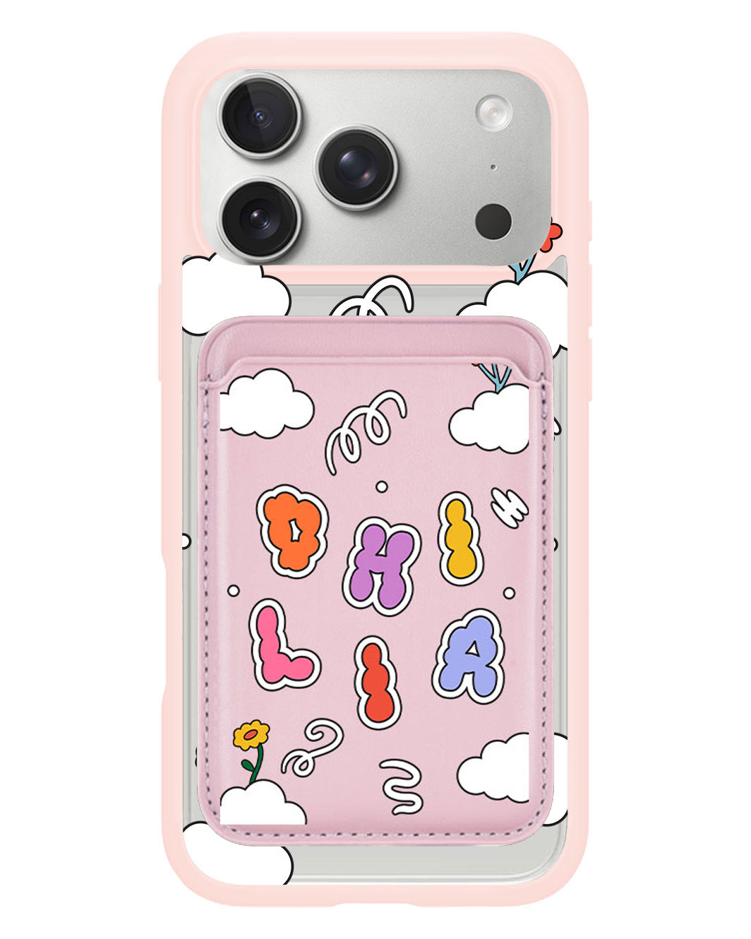 iPhone Magnetic Wallet Case - Adorable Monogram 6.0
