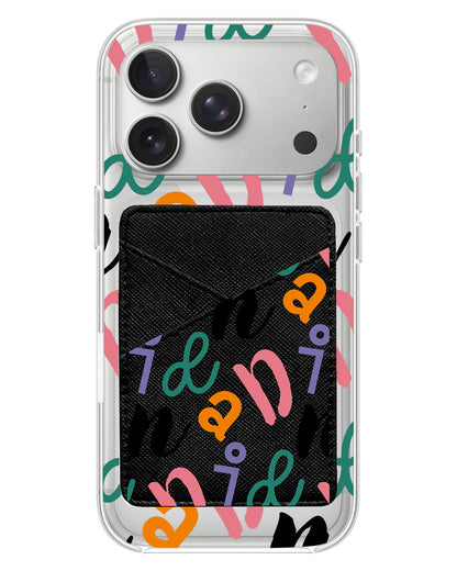 iPhone Phone Wallet Case - Playful Monogram 3.0